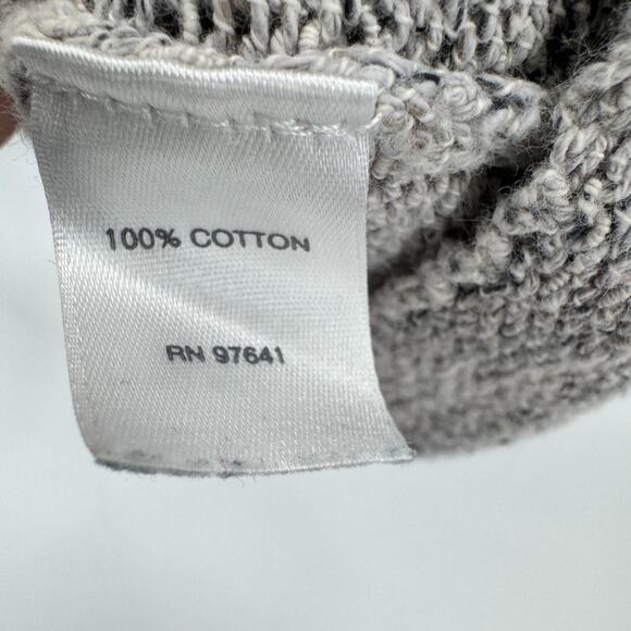 J Jill Sweater Womens Medium Gray Heathered V-Neck PureJill 3/4 Sleeve Pullover - Picture 6 of 8